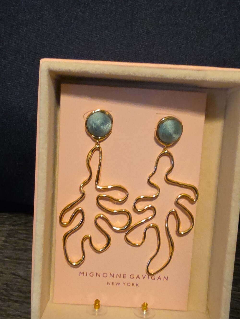 Mignonne Gavigan Abrielle Drop Gold Earrings (Never Worn)